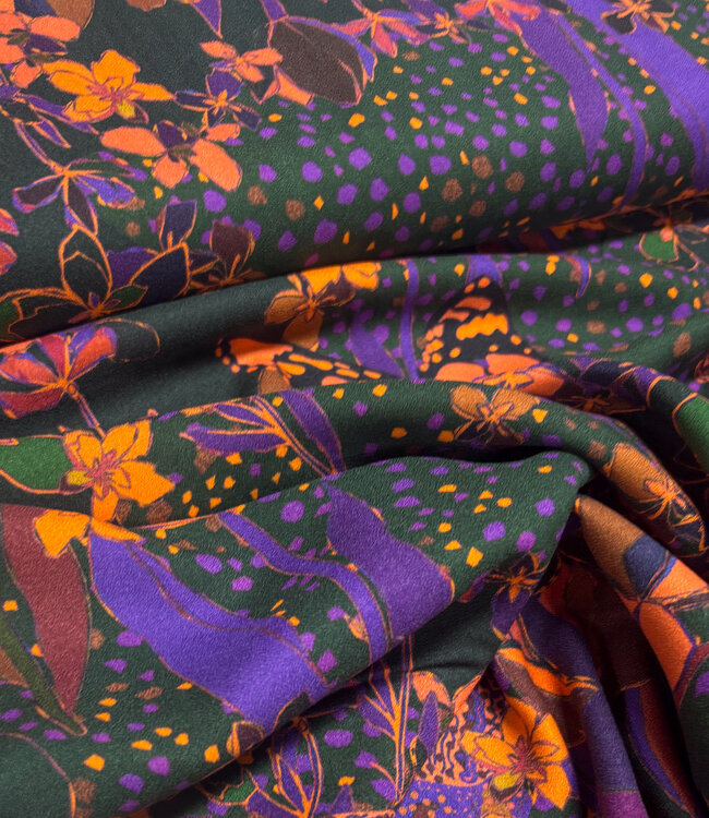 Marylene Madou enchanted forest - prachtige viscose crepe