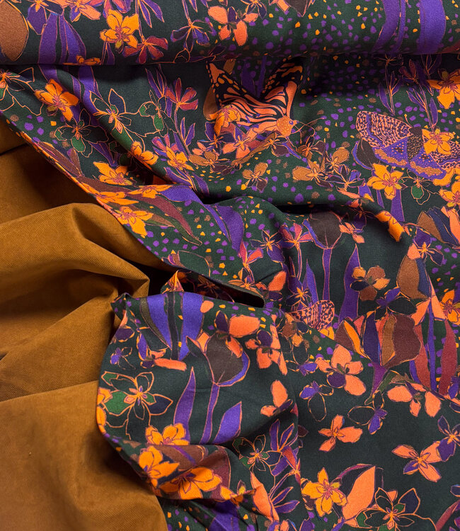 Marylene Madou enchanted forest - prachtige viscose crepe