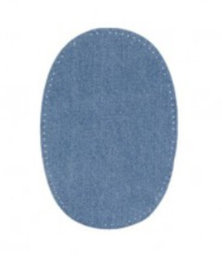 knee elbow patch - denim - blue jeans