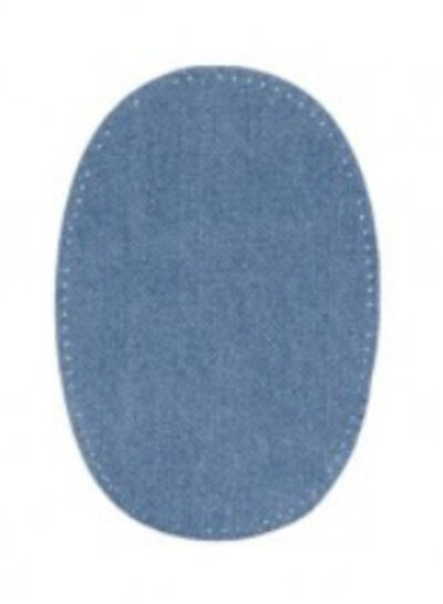 knee elbow patch - denim - blue jeans