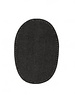 knee elbow patch - denim - black
