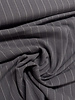 Madeline linen viscose blend with pinstripe - gray