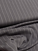 Madeline linen viscose blend with pinstripe - gray
