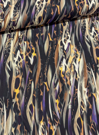 abstract animal print - beautiful viscose rayon with a bit of stretch