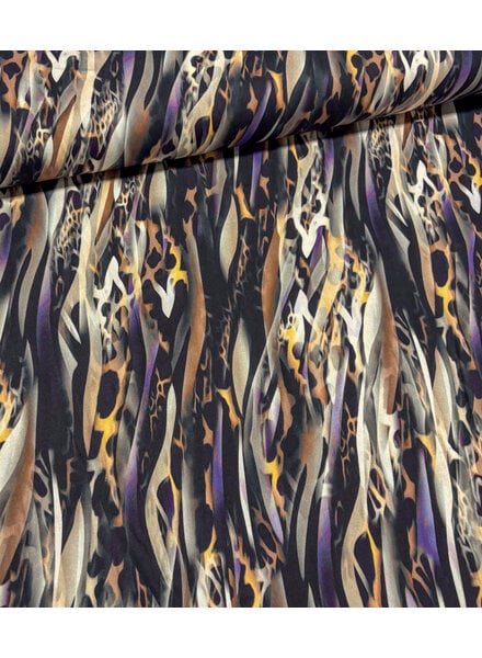 abstract animal print - beautiful viscose rayon with a bit of stretch