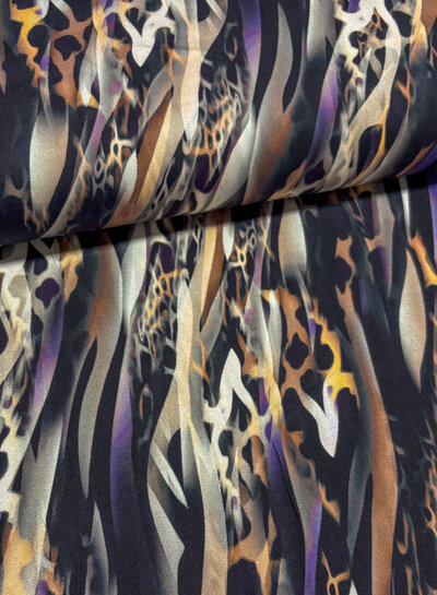 abstract animal print - beautiful viscose rayon with a bit of stretch