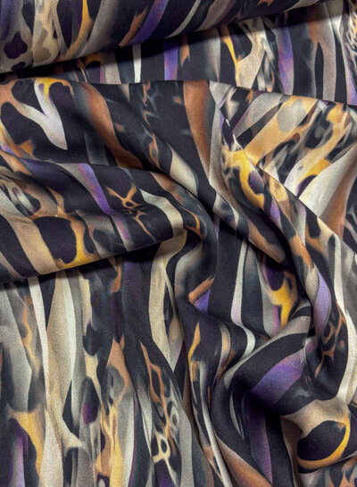 abstract animal print - beautiful viscose rayon with a bit of stretch