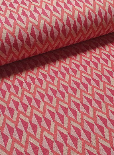 Comme ça pink Geometric jacquard - punta di roma