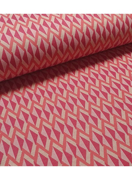 Comme ça pink Geometric jacquard - punta di roma