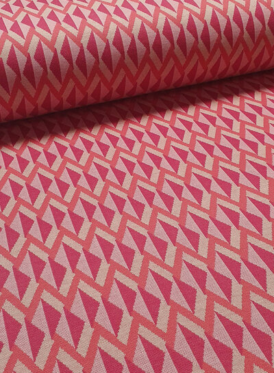 Comme ça roze Geometrische jacquard - punta di roma