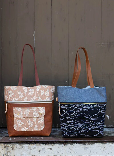 Noodlehead Caravan Tote + pouch - paper pattern