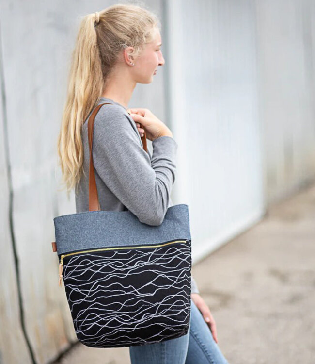 Noodlehead Caravan Tote + pouch - papieren patroon