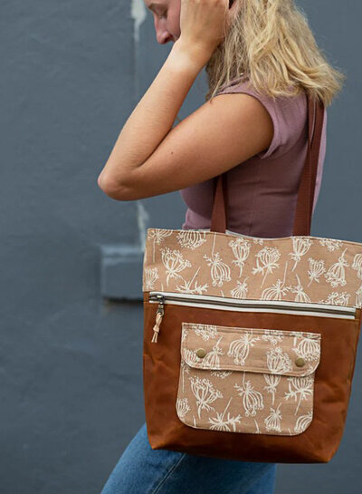 Noodlehead Caravan Tote + pouch - paper pattern