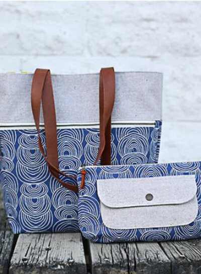 Noodlehead Caravan Tote + pouch - paper pattern