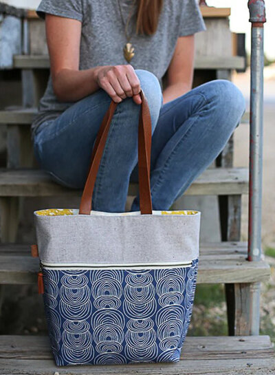 Noodlehead Caravan Tote + pouch - paper pattern