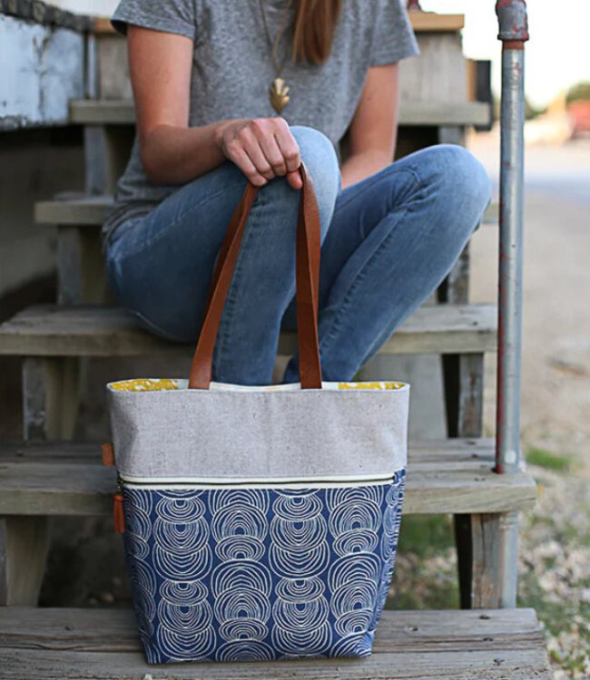 Noodlehead Caravan Tote + pouch - papieren patroon