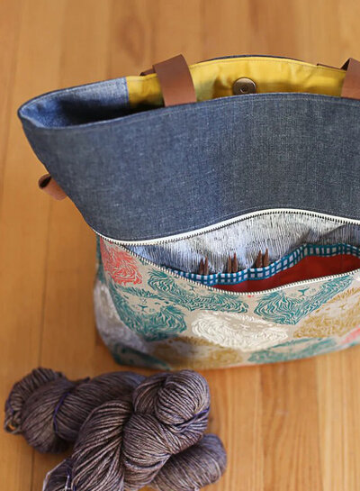 Noodlehead Caravan Tote + pouch - papieren patroon