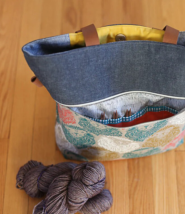 Noodlehead Caravan Tote + pouch - papieren patroon