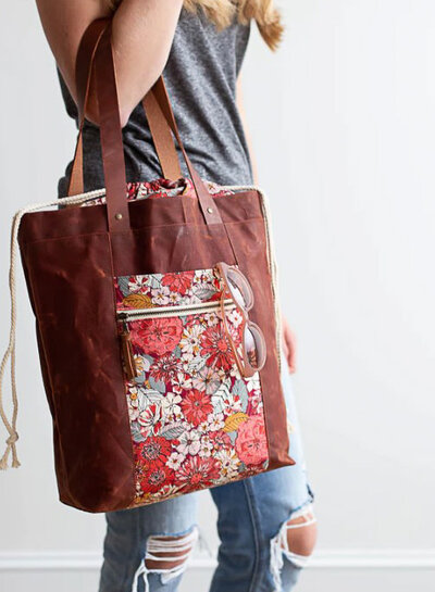 Noodlehead Firefly tote - papieren patroon
