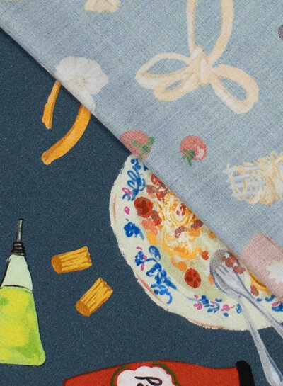 Foodie - satin viscose