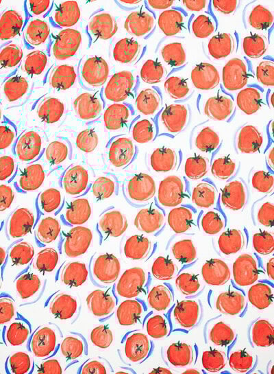 Tomato - gesatineerde viscose