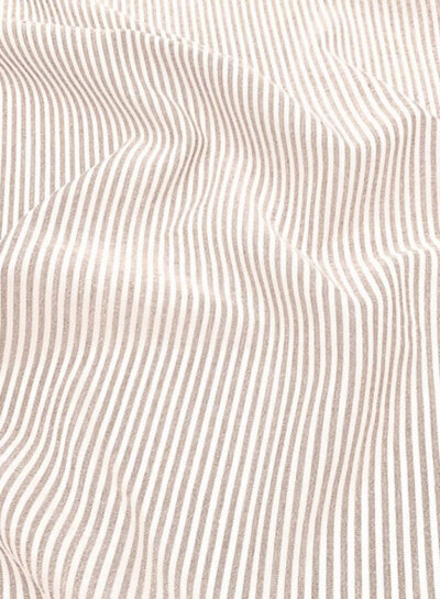 taupe streepjes - katoen viscose mix