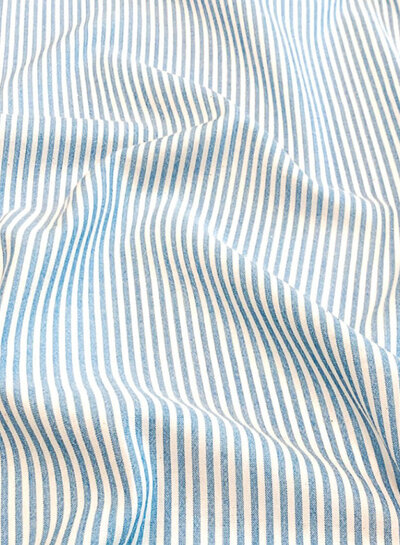 light blue stripes - cotton viscose mix