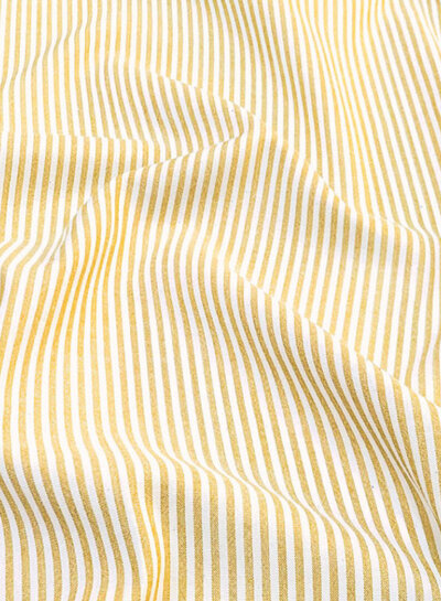 geel streepjes - katoen viscose mix