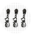 ZipperZoo Zipper puller #5 - cat - electro black packed per 3
