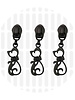 ZipperZoo Zipper puller #5 - cat - electro black packed per 3