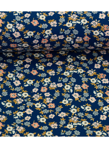 flower and woods - beautiful soft jersey