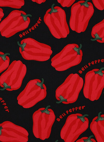 red pepper black - canvas