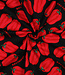 red pepper zwart - canvas