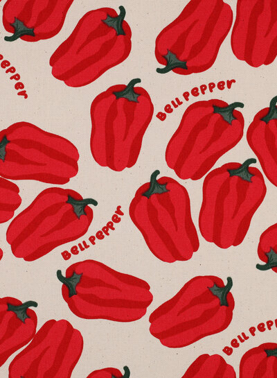 red pepper ecru - canvas