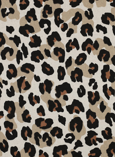 leopard linnenlook - canvas