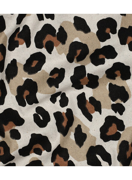 leopard linen look - canvas