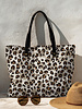leopard linnenlook - canvas