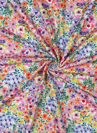Poppy fabrics spring blossom - beautiful soft jersey