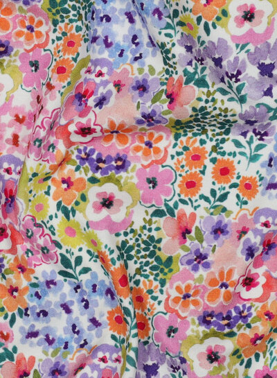 Poppy fabrics lentebloesem - mooie zachte tricot