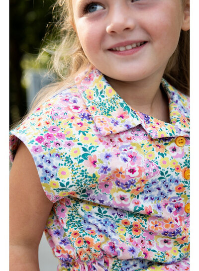 Poppy fabrics lentebloesem - mooie zachte tricot