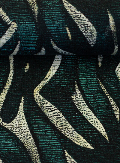 Swafing blue universe - modal french terry