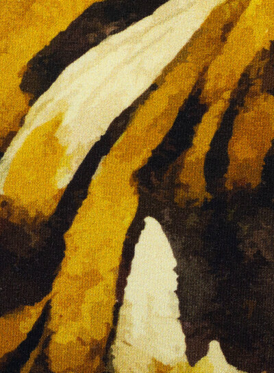 Swafing ocher leaves- modal french terry