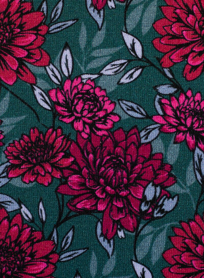 Swafing Dahlia's petrol - modal french terry