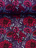 Swafing Dahlias cardinal purple - modal french terry