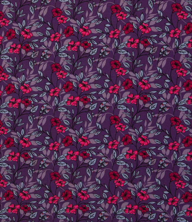 Swafing Hibiscus kardinaalpaars - modal french terry