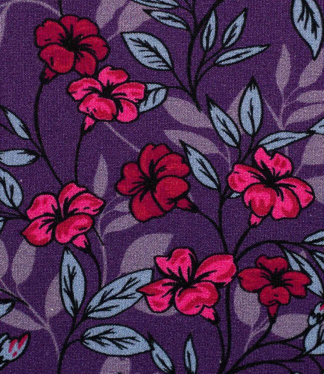 Swafing Hibiscus kardinaalpaars - modal french terry