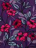 Swafing Hibiscus cardinal purple - modal french terry