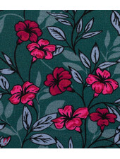 Swafing Hibiscus petrol - modal french terry