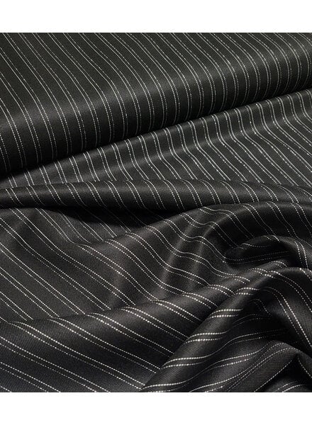 Madeline beautiful viscose blend - black with silver lurex pinstripe