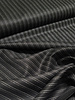 Madeline beautiful viscose blend - black with silver lurex pinstripe